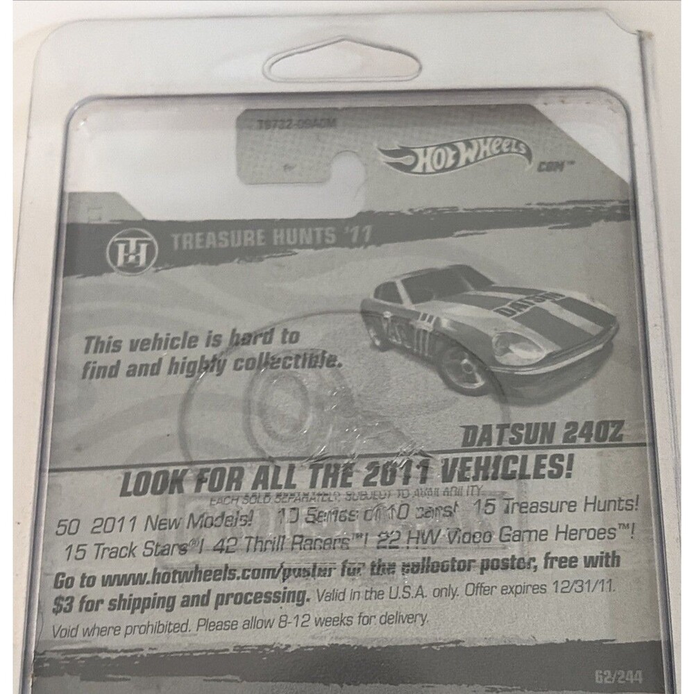 Hot Wheels Treasure Hunt Datsun 240Z 12/15 Red White Blue #24 T9732 NEW - Picture 6 of 6
